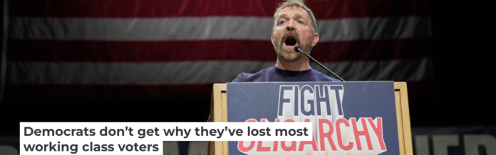 Graham Platner, Democratic candidate for U.S. Senate, speaks at an event hosted by U.S. Sen. Bernie Sanders in Orono, Maine, on May 24, 2026. AP Photo/Robert F. Bukaty